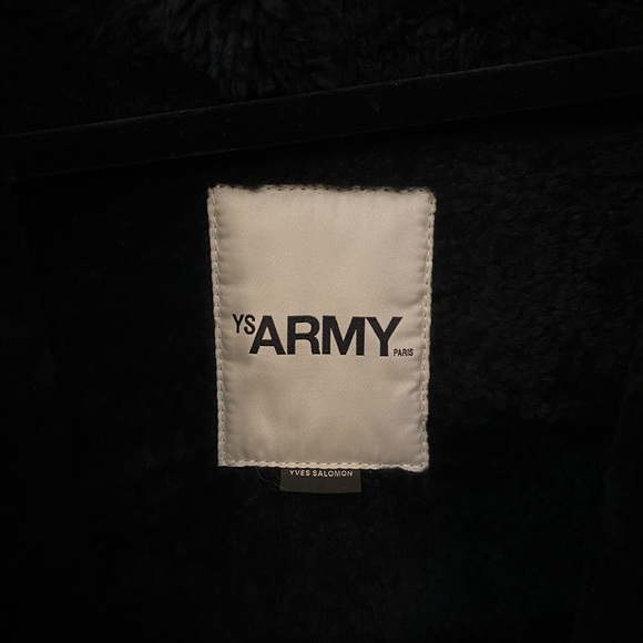 Yves Salomon Black Quilted Puffer Coat with Hood - Picture 4 of 15